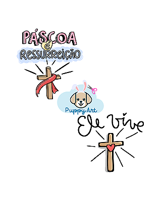 Estampa Digital DTF PuppyArt - Páscoa Religioso