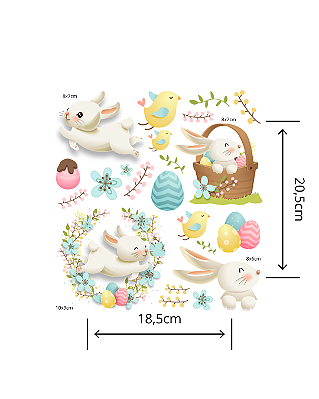 Estampa Digital DTF PuppyArt - Páscoa Cartela