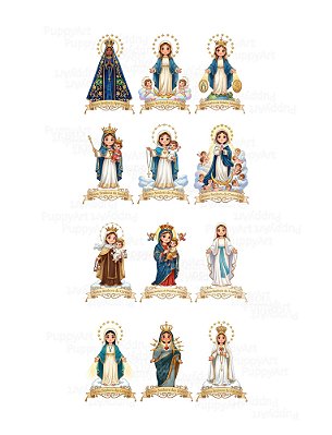 Estampa Digital DTF PuppyArt - Santas Nossa Senhora