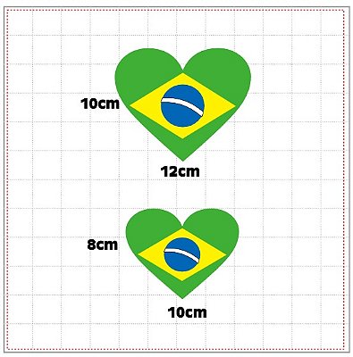 APLIQUE COPA Bandeira Coração