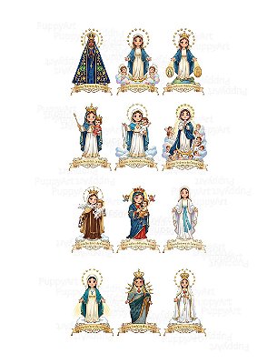 Estampa Digital DTF PuppyArt – Mesversario 12 Nossa Senhora