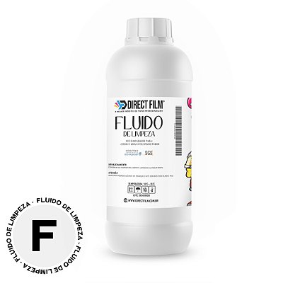 Flush DTF Solução de limpeza Direct Film - 1 litro