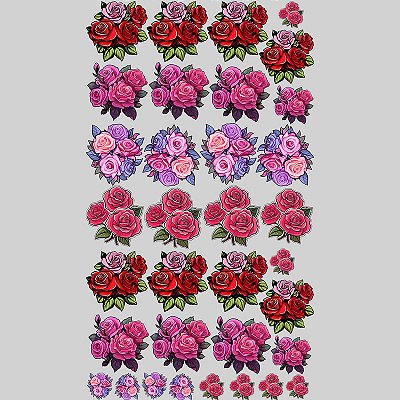 Impressão - 19 (Rosas) OBS: APÓS A COMPRA ENVIAR O PEDIDO NO BOTÃO DO WHATSAPP ↓