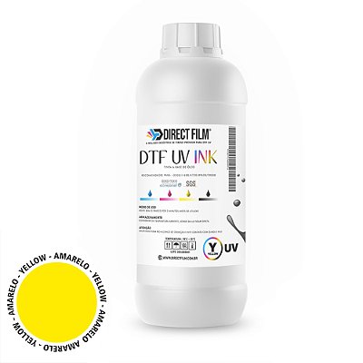 Tinta Direct Ink DTF UV 1 Kilo - Amarelo