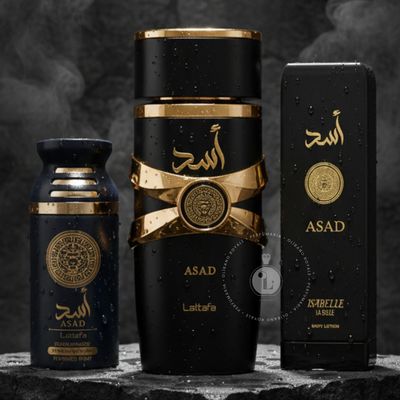 KIT ASAD Perfume 100ml/Hidratante/Perfume Spray Concentrado