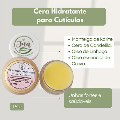 Cera Hidratante para Unhas e Cutículas com Óleo de Cravo -15gr
