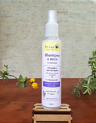 Shampoo a Seco anti pulga e anti carrapato - Amor de Pitucos