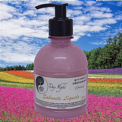 Sabonete Liquido Flowers Saboneteira 300ml