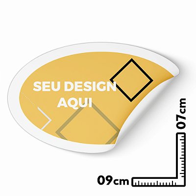 ADESIVO OVAL 9X7 PERSONALIZADO