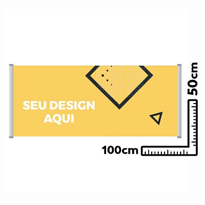 FAIXA PERSONALIZADA 100X50 EM LONA 280G