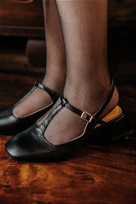 Sapato Ariane | couro preto