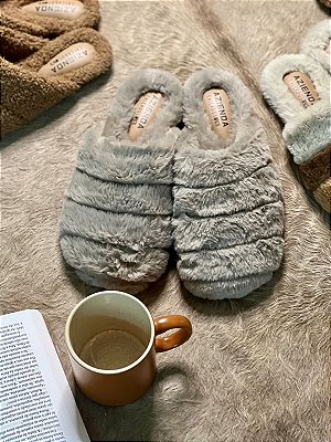 Pantufa Nina | pelo cinza