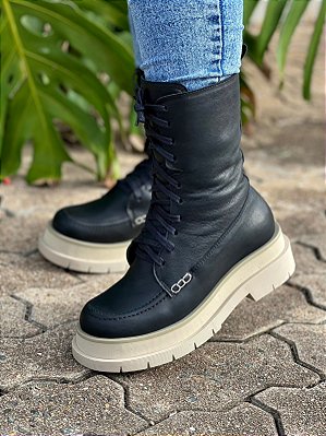 Bota Eleonora | Cadarço cano médio