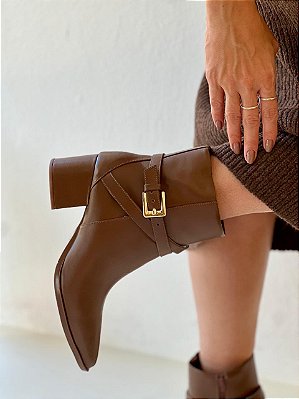 Bota Lorena | Couro marrom