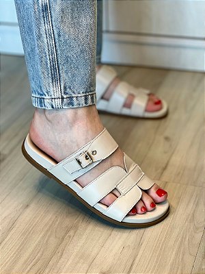 Papete Rafaela | Couro off white