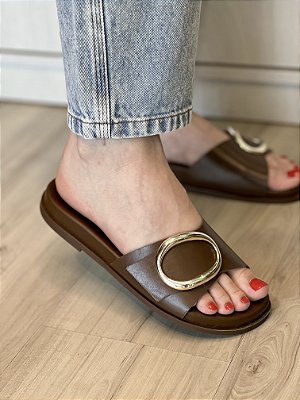 Papete Victoria | Couro marrom