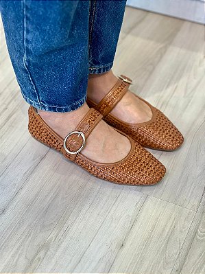Sapatilha Norah | Couro tressê