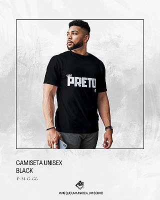 Camiseta Preto Palavra