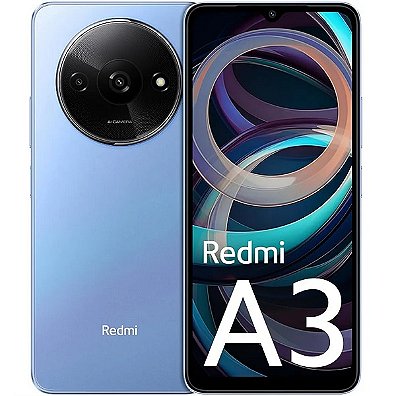 Smartphone Xiaomi Redmi A3 Dual Sim 128GB, 4GB RAM, Tela 6.71" - Azul
