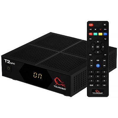 Receptor Tourosat T2 Mini 4K Ultra HD Wi-Fi - Preto