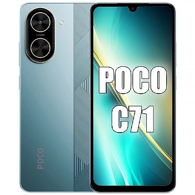 Smartphone Xiaomi POCO C71 64GB, 3GB RAM, Tela de 6.88" - Azul (Global)