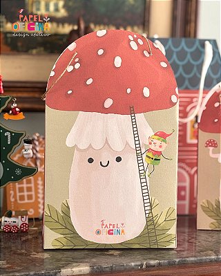 Sacola de Natal Cogumelo M