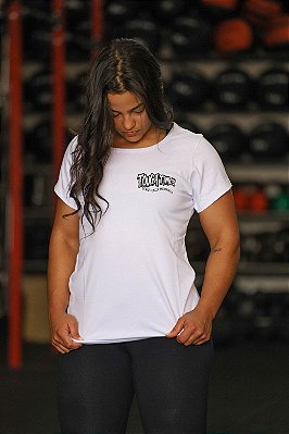 Camiseta de Treino Tough Times Branca Baby Look