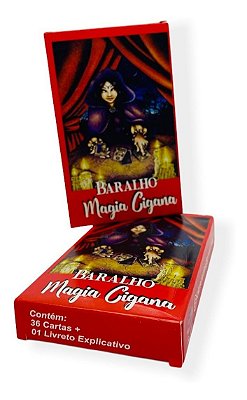 Jogo de Cartas-Cigana da Sorte (C/ 36 Cartas)-Casa Neilomar