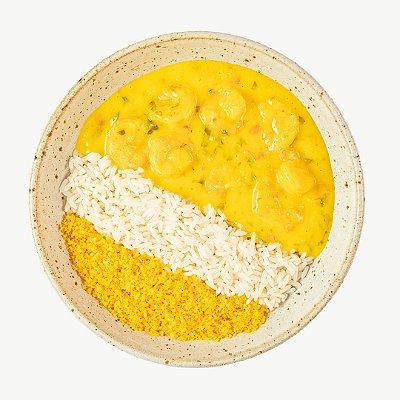 PF Bobó de Camarão, Arroz Branco e Farofa de Dendê