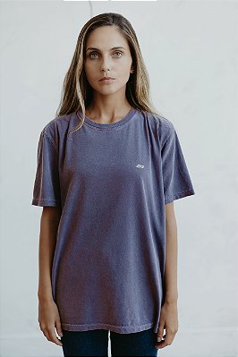 Camiseta Basic Roxa Estonada