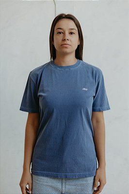 Camiseta Basic Azul Estonada