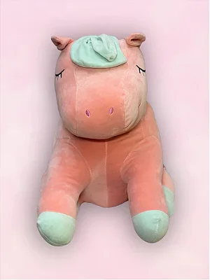 Pelúcia Unicórnio Rosa ou Branco Gigante 50cm | Decoração Fofa e Presente Kawaii