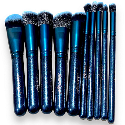 Kit com 10 Pincéis Azul - Amor Anjo