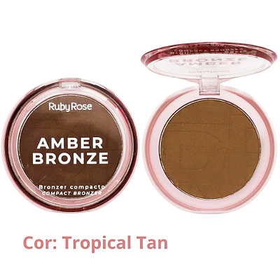 Bronzer Compacto Amber Bronze (COR Tropical Tan) - Ruby Rose