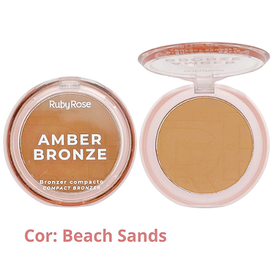 Bronzer Compacto Amber Bronze (COR Beach Sands) - Ruby Rose