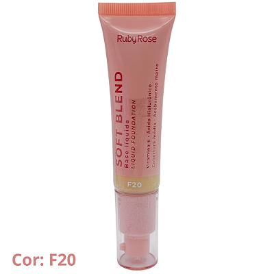 Base Líquida Soft Blend (COR F20) - Ruby Rose