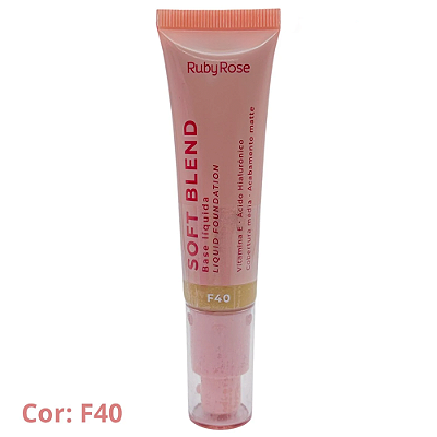 Base Líquida Soft Blend (COR F40) - Ruby Rose