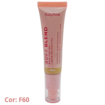 Base Líquida Soft Blend (COR F60) - Ruby Rose