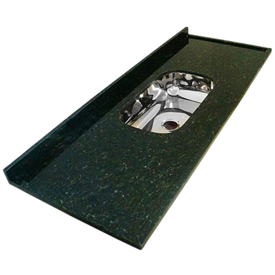 Pia Granito Verde Ubatuba Kasa Borda Grossa Cuba Funda 2,02x57