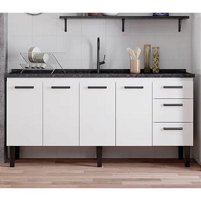 Balcão de Cozinha Aço 1,80