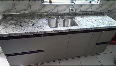 Pia Granito Onix com Cuba Gourmet 1,80X0,56