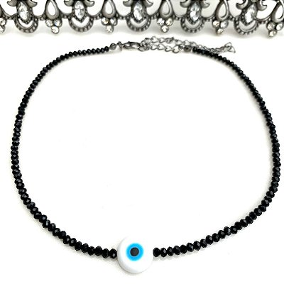 Choker Olho Grego Black