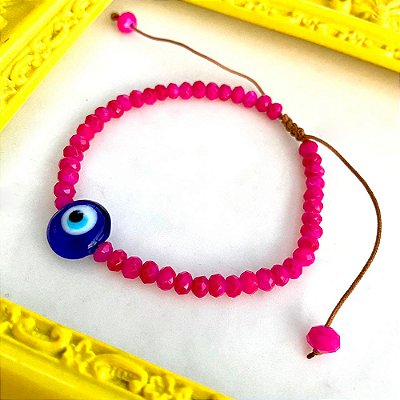 Pulseira Olho Grego Pink