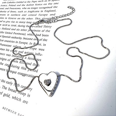 Colar Heart Shine Prateado