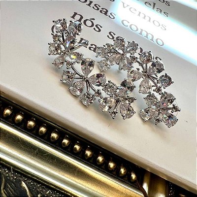 Brinco Ear Cuff Shine Prateado