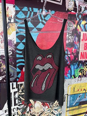 Regata Rolling Stones Cinza Estonado