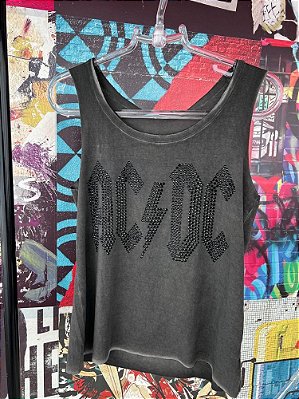 Regata ACDC Cinza Estonado Black