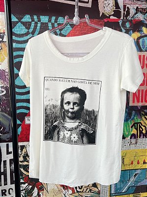 T-Shirt Menina Debochada Branca