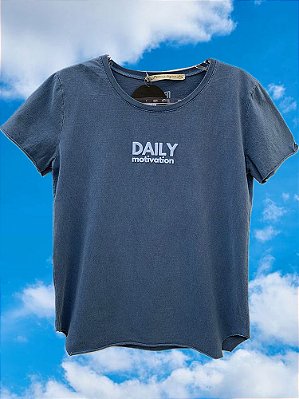 T-Shirt Daily Azul Estonado