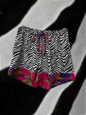 Shorts Zebra Barra Flores